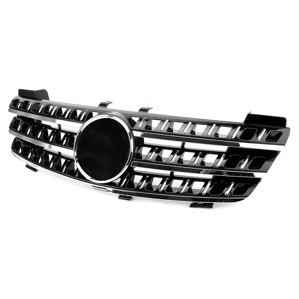 Передняя решетка автомобиля 3 плавника капота для Mercedes Benz M Class W164 ML500 ML550 ML320 ML350 2005