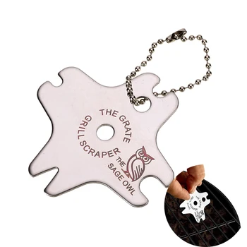 

Stainless Steel Barbecue Grills Gap Cleaning Scraper Portable BBQ Grate Cleaning Brush Oil Dirt Cleaner BBQ Tools Accessories