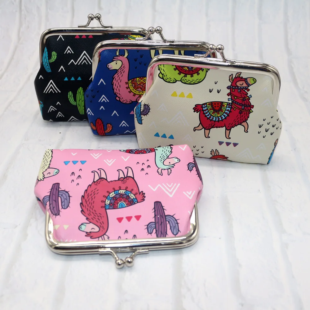 

Cartoon Animal Purse Vicuna Printed Wallet Students Wallet