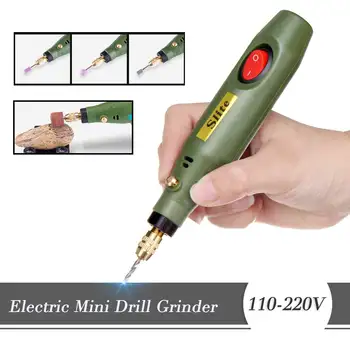 

110-220V 10W Mini Electric Drill Grinder Polishing Sets Drilling Cutting Tool Electric Drill Sets Trimmer