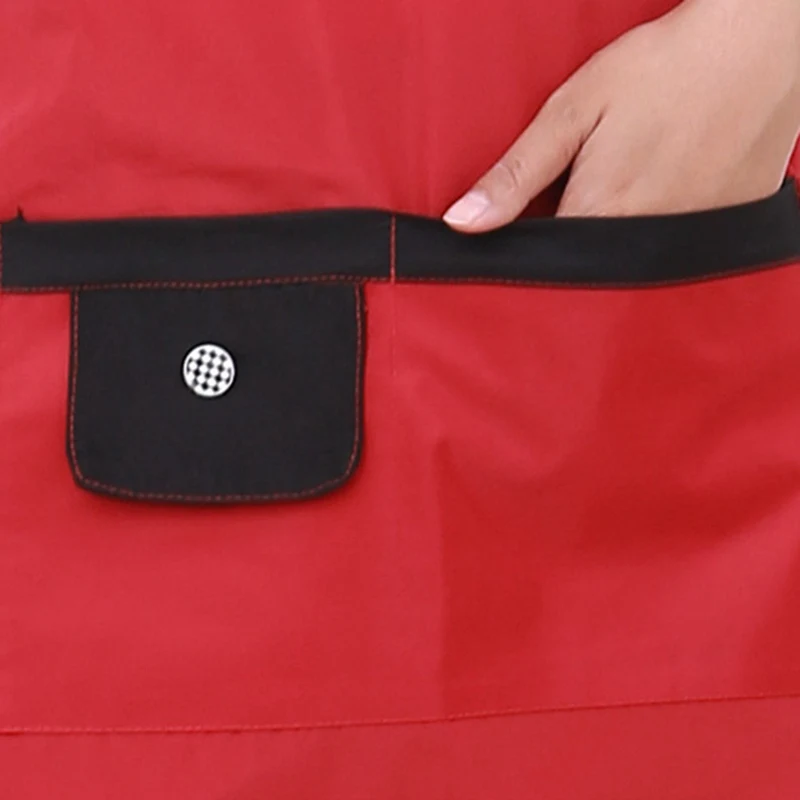 Adjustable Women Kitchen Apron For Cooking Baking Barista Apron Pink Waitressing Aprons Ladys Thicken Restaurant Apron
