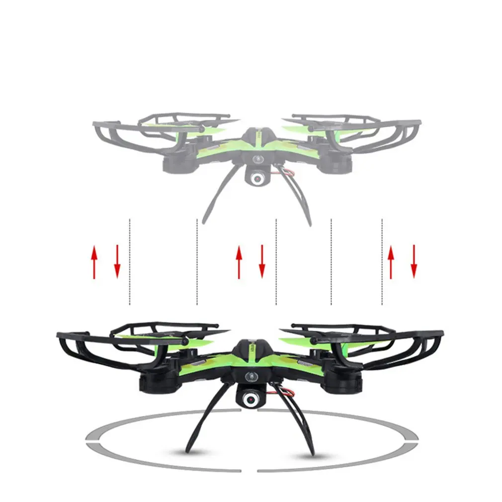 Дрон с Wi-Fi 2,4 ГГц 4CH 6 оси 0.3MP FPV Воздушный самолет Безголовый режим 360 градусов Безголовый режим RC Квадрокоптер с камерой