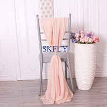 SH030A элегантный мая цвет на заказ вечерние свадебные Румяна Розовый Мягкий Прозрачный вуаль стул створки