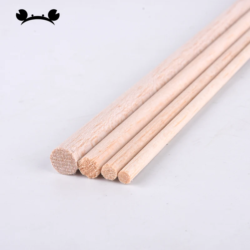 10 шт/партия 250 мм длинный диаметр D5/D6/D8/D10mm Balsa деревянные круглые палочки для самолета/лодки модель здания DIY
