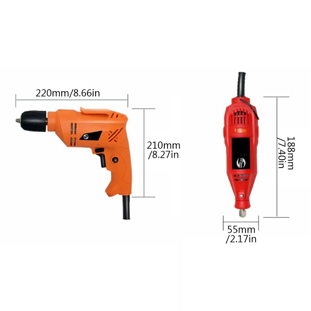 

218-A Electric Drill Long Straight Shank Electric Grinder Set Polished Electric Grind Engraving Machine