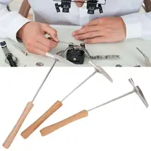 3 шт. профессиональный триммер для стрижки небольших железа двойная головка молотка часовщиков аксессуар эргономичная ручка удобно ювелирных изделий инструмент для ремонта часов