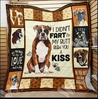 

Dog Print Quilt Blanket Kids School Adults Bed Soft Warm Thin Blanket Cotton Quilt King Size Wholesale Custom Pattern
