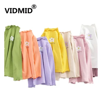 

VIDMID Summer T-Shirt Baby Girls Short Sleeve Cotton Printing Casual Clothes Cute Baby 1-8Y Tees children cartoon tees 4006 25