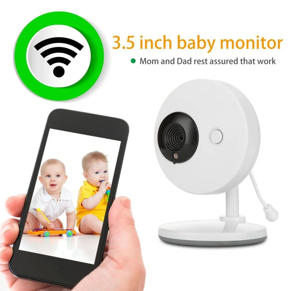 

LESHP 3.5 inch 2.4GHz Wireless TFT LCD 2-way Audio Infant Baby Camera Infrared Night Vision Temperature Detection Nanny Monitor