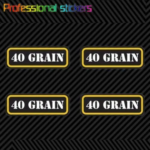 

(4x) 40 Grain Ammo Can Sticker Set Decal Self Adhesive Molon Bullet Type 2 for Car, Laptops, Motorcycles, Office Supplies