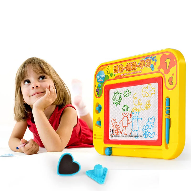 

Children Magnetic Drawing Board Doodle Board Color Sketchpad Large Size Drawing Board Baby Early Childhood Educational Toy 3-6-Y