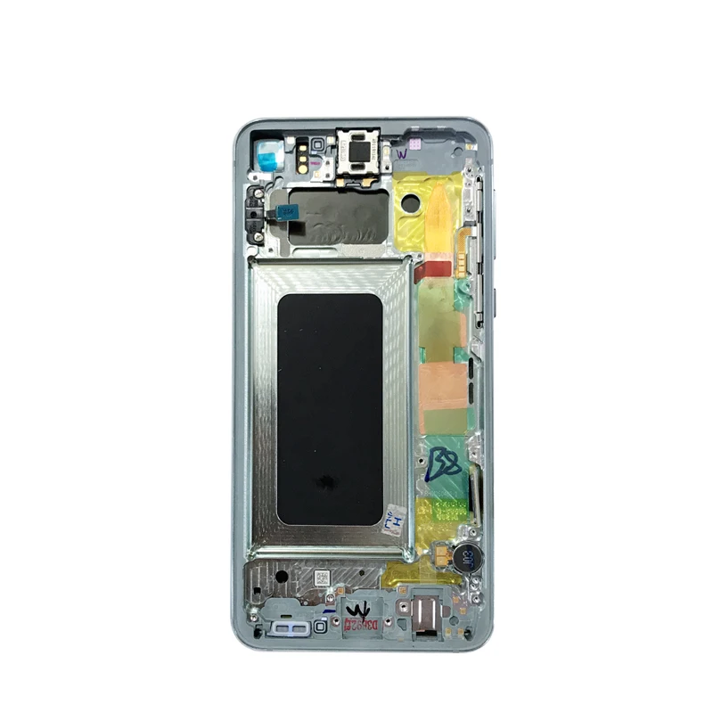 Для samsung Galaxy S10 e lcd G970F/DS G970U G970W SM-G9700 кодирующий преобразователь сенсорного экрана в сборе с рамкой для samsung S10e lcd запчасти