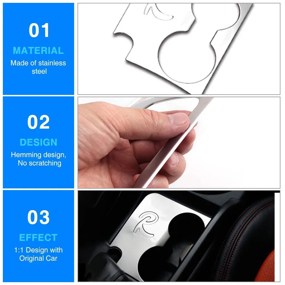 Для KIA Sportage R 2011 2012 2013 аксессуары для автомобиля водная чашка панель переключения передач интерьерное декоративное покрытие из нержавеющей стали