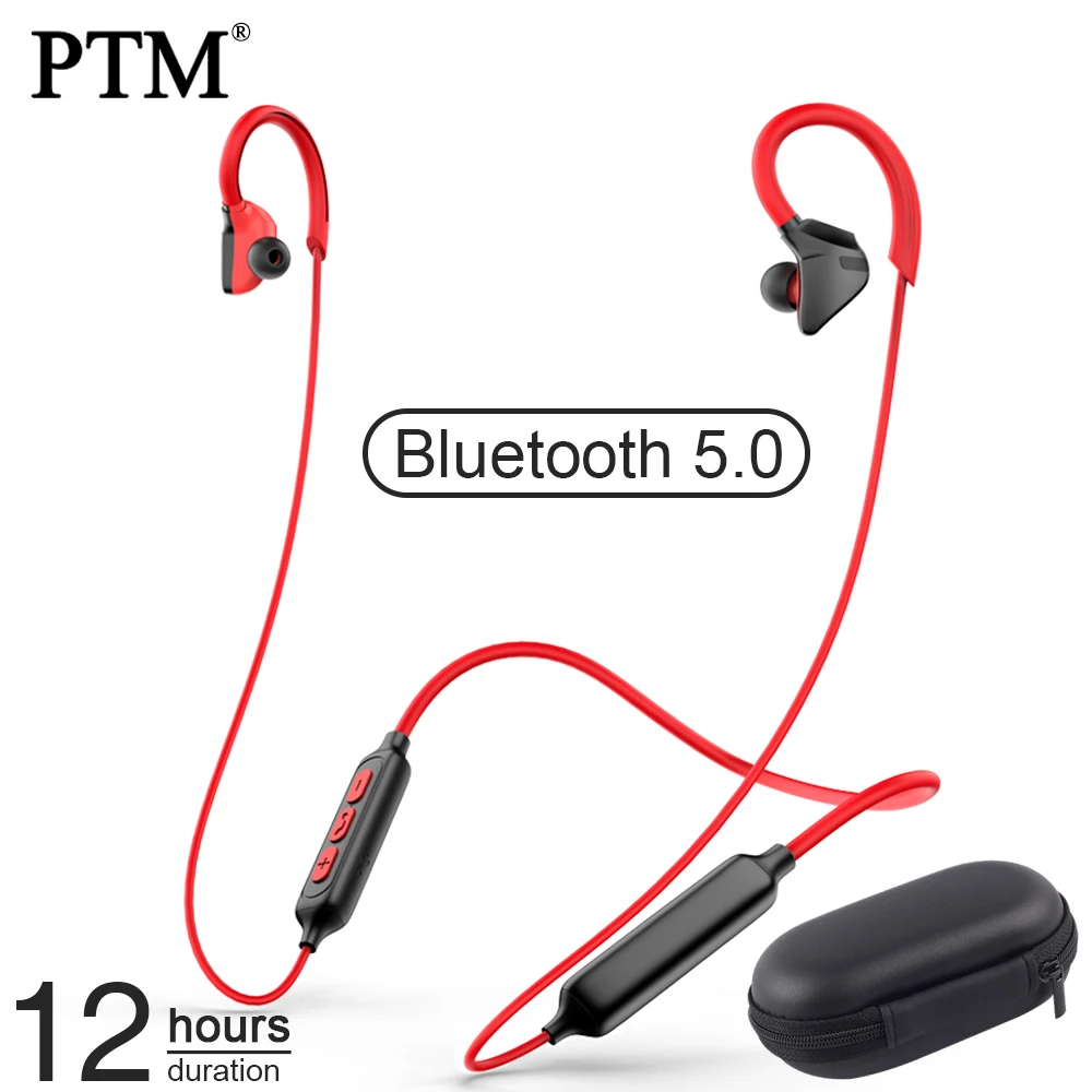 PTM беспроводные Bluetooth наушники стерео басы с крючком беспроводная гарнитура Hifi