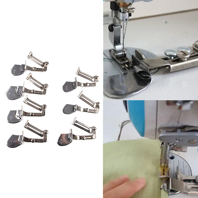 Stainless Steel 3-10mm Sewing Rolled Hemmer Foot Home Flat Car Curling Pull  Tube Spiral Crimpers Old Sewing Machine Presser Foot - AliExpress