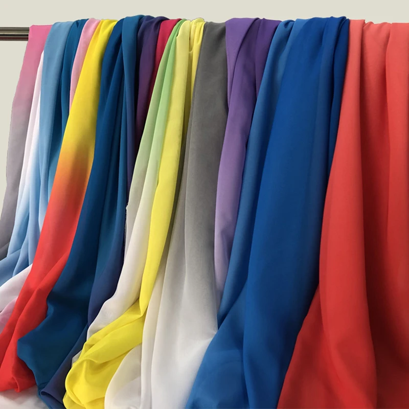 1M*1.5M Shade Chiffon Material Digital Printing Gradient Flowing Evening  Dress Fabric - AliExpress 15