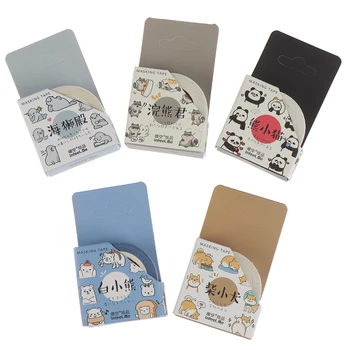 

Cute Seal Panda Animals Masking Washi Tape Decorative Adhesive Tape Decora DIY Scrapbooking Sticker Label Stationery 1 Pcs Gifts