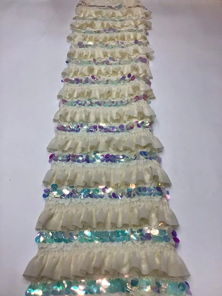 

Nigerian Net Mesh Lace Fabric Top Selling Sequins Lace Fabrics ZH-368686 High Quality African French Tulle Lace Fabric