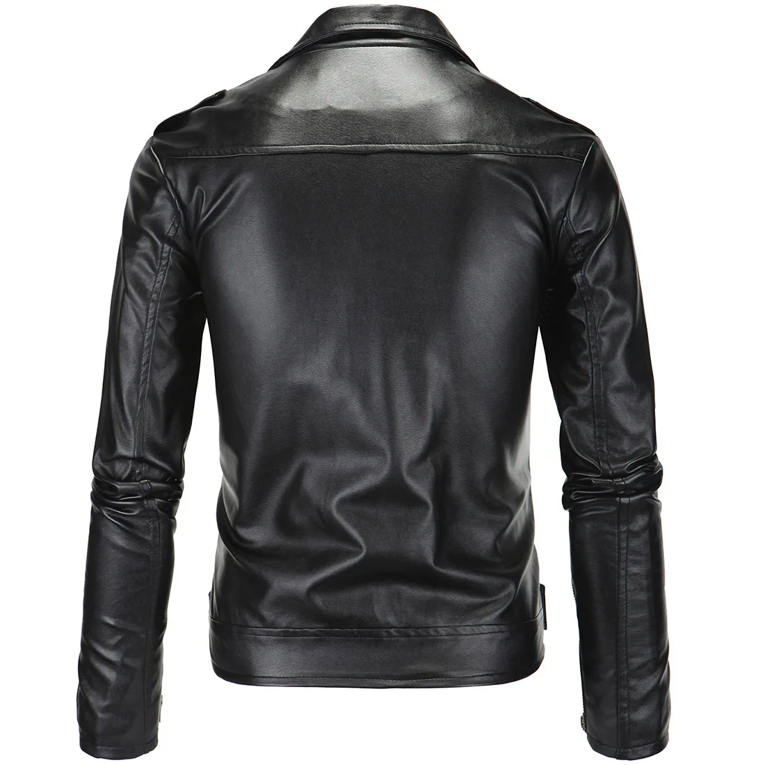 

New Style Korean-style Locomotive Slim Fit Leather Coat MEN'S Leather Jacket Coat England Fashion Men Leather Coat Y82