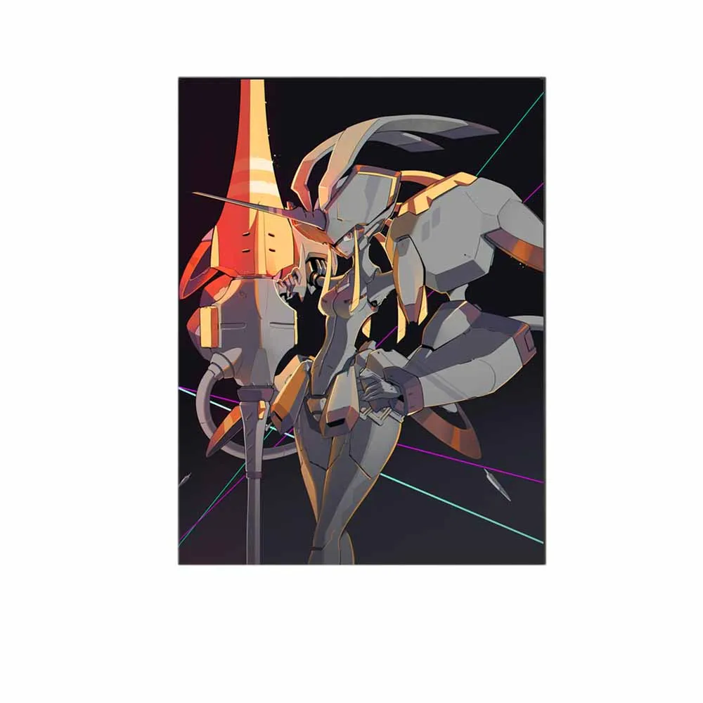 G Darling в Franxx сексуальные аниме фигурки Печать на холсте Современные плакаты с живописью настенные картины для Гостиная украшения - Цвет: G