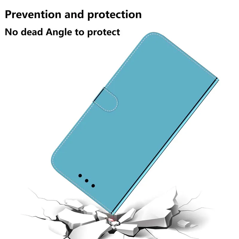 Цветной зеркальный флип-чехол для телефона для samsung Galaxy A10 A10E A10S A20 A20E A20E A30 A30S A40 A50 A50S A90 5G Кожаный чехол-бумажник с крышкой