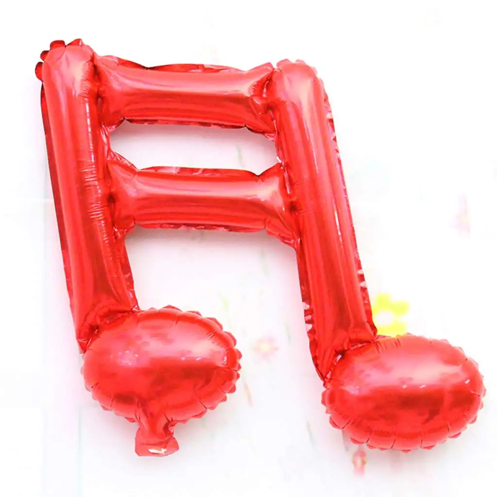 10 Pieces Music Note Foil Balloons Birthday Party Dance Prom Band Concert Decoration Accessory