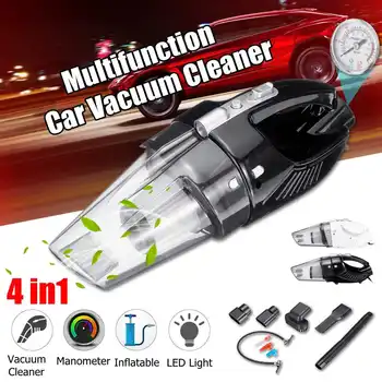 

4-in-1 Portable Car Vacuum Cleaner DC 12V 12000PA Wet And Dry Dual Use Vacuum Cleaner For Auto Clean 120W Handheld Car Mainten