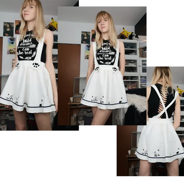 Lolita Kitty Suspender Skirt 2