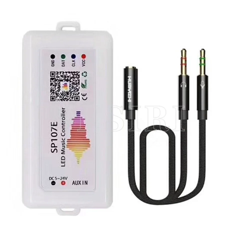 Wi-Fi Bluetooth SP107E Pixel IC SPI музыкальный светодиодный контроллер с помощью приложения для телефона для WS2812 SK6812 SK9822 RGBW APA102 LPD8806 полосы DC5-24V