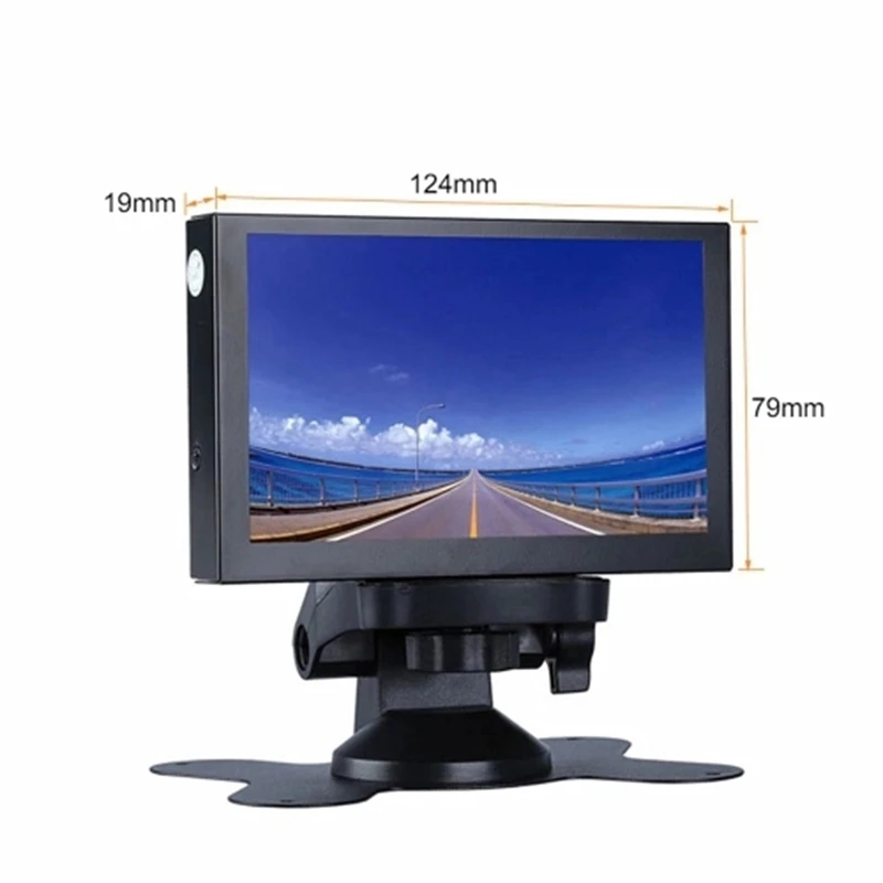  S501H Mini 5 Inch Monitor 5CH VGA/BNC/AV/HD/Ypbpr LCD Display Screen 800 x 480 Cross Line for DVR D - 4.00011E+12