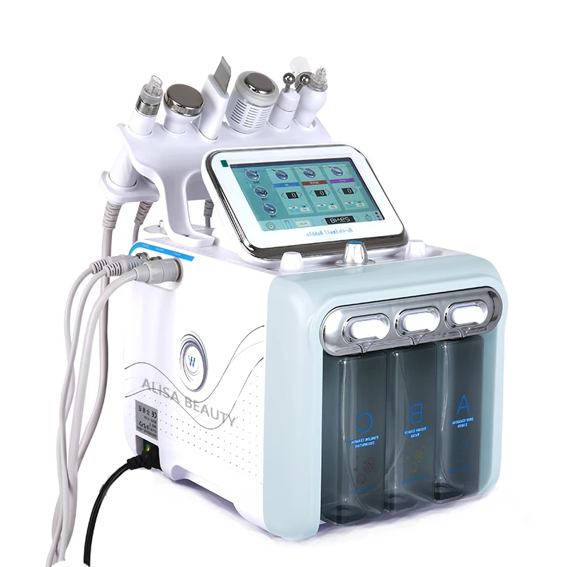 Pro 6 в 1 гидравлическая дермабразия Aqua Peel Clean Skin Care BIO светильник RF Вакуумная