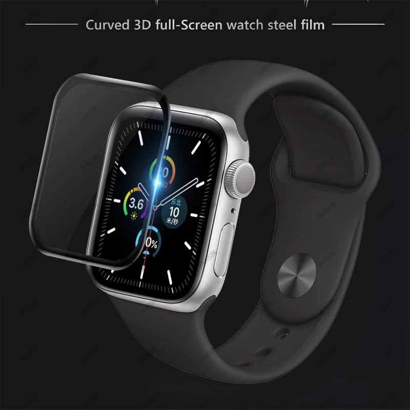 3D закаленное стекло для Apple Watch 5 4 44 мм 40 мм HD защитная пленка для Apple Watch Series 3 2 1 38 мм 42 мм защитная пленка