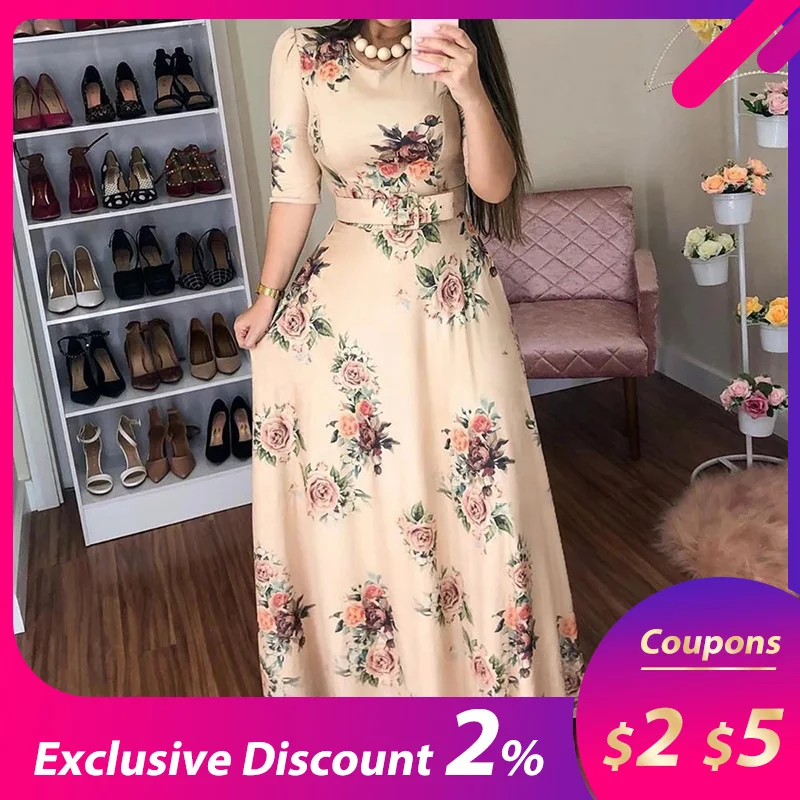 floral print maxi dress