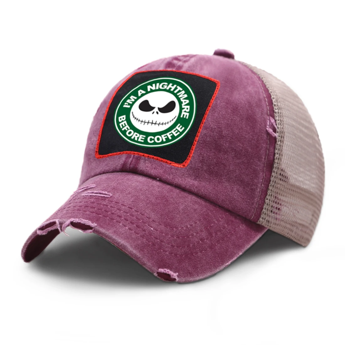 

Funny Jack Cartoon Outdoor Mesh Baseball Cap Grinding Multicolor Adjustable Snapback Sunscreen Outdoor Caps Sports Brand Czapka