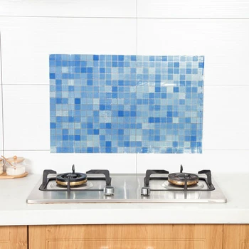 Self Adhesive Backsplash DIY Kitchen Wall Sticker Mosaic Wall Tile Peel and Stick Waterproof Backsplash Wallpaper