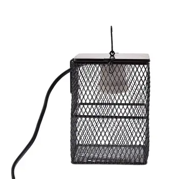 

E27 200W Reptile Heater Anti-scald Lampshade Enclosure Cage Protector With Metal Mesh Lamp Cover
