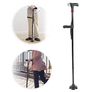 

Collapsible Telescopic Folding Cane LED Lightweight Trusty Walking Sticks Great Gifts for The Elder Father Mother Day