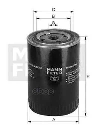 Фильтр Масляный Mitsubishi MANN-FILTER арт. W11502