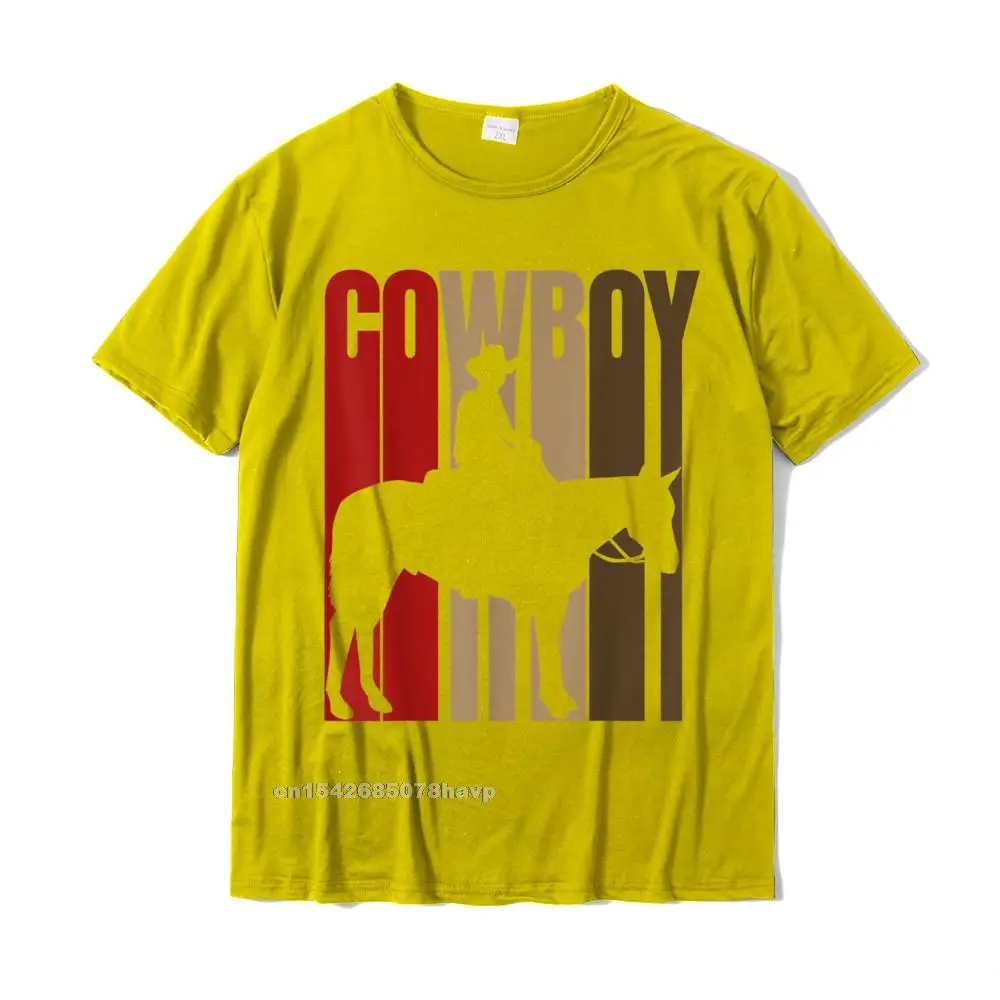 Newest Mens Tops Tees Unique Funny T-Shirt 100% Cotton Short Sleeve Summer Tops Shirts Round Collar Wholesale Cowboy Rodeo Cow Horse Yeehaw Novelty Vintage Retro T-Shirt T-Shirt__2959. yellow