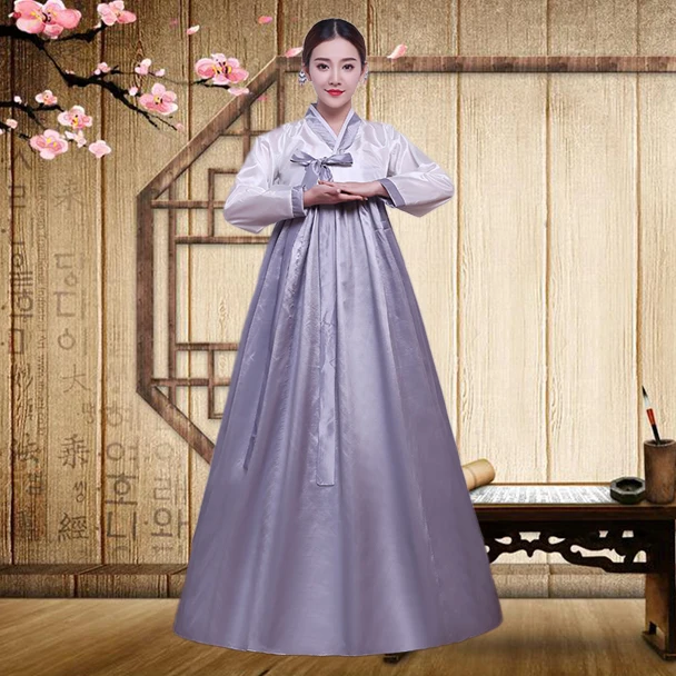 10 видов цветов, традиционные корейские костюмы для женщин, ханбок, топы и блузки, для древних танцев, азиатское платье, вечерние костюмы для косплея - Цвет: Color9