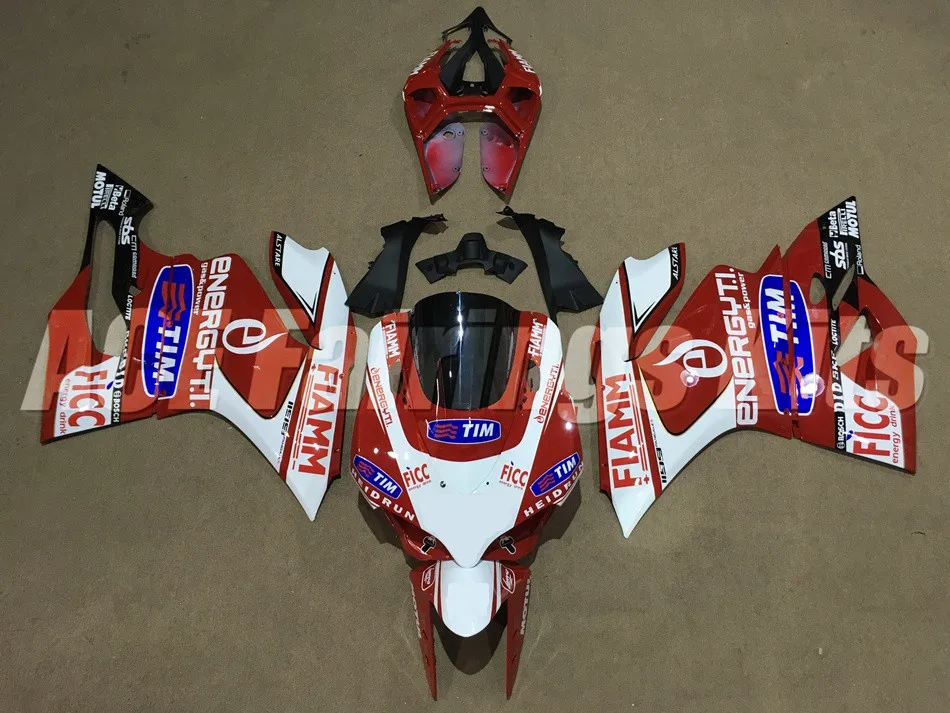 Новые мотоциклетные Обтекатели для Ducati 899 1199 Panigale 2012 2013 12 13 14 ABS пластиковая форма для литья под давлением для кузовных работ холодный красный белый