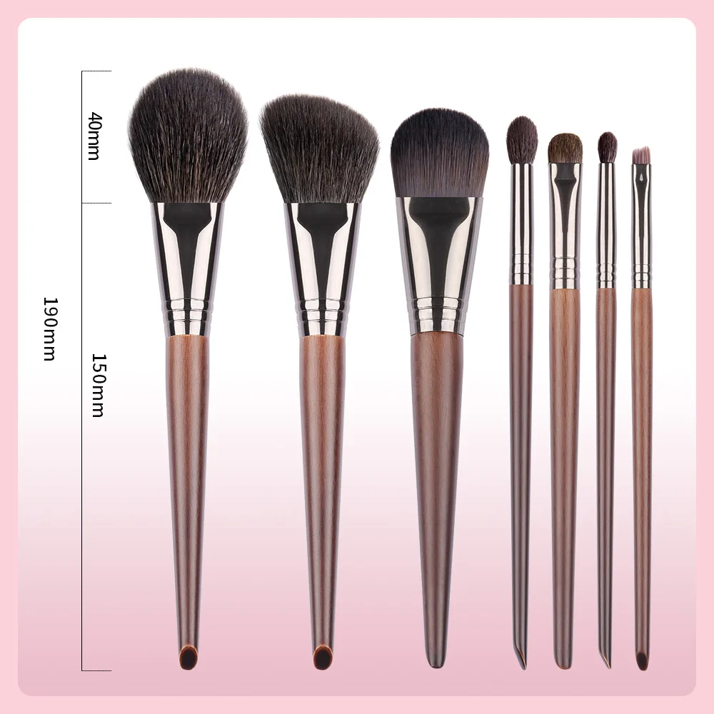 Essentiële Make-Up Kwasten Set Geit Paard Haar Synthetische Vezels Gezicht Poeder Contour Blend Basic Eye Make Up Brush Kit Cosmetische