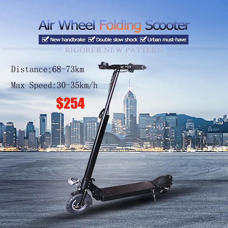  JS Exquisite 8inch Electric Scooter Distance 73km 500W 36V 21AH Electric Kick Skateboard Patinete E
