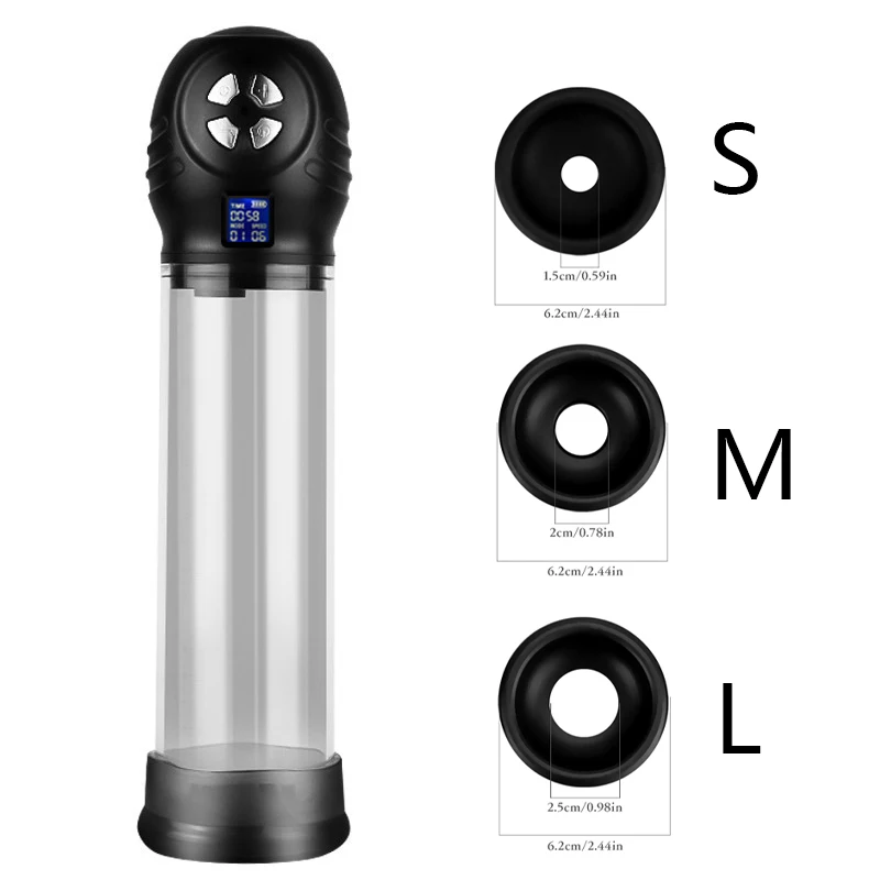 Male Pump Vacuum Pump For Automatic Enlargement Pumps Sex Toys for Men Adults Dick Bigger Training Tools_voghion.com