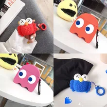 Чехол для AirPods с мультяшными конфетами, силиконовый, Bluetooth, беспроводной чехол для наушников для Apple Air pods, чехол для зарядки, брелок, ремешок, крышка