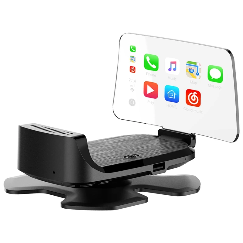 Universal Car HUD Head Up Display for Carplay&ampAndorid Auto USB HD Speed Projector FM Google Navigation OBD Link | Автомобили и
