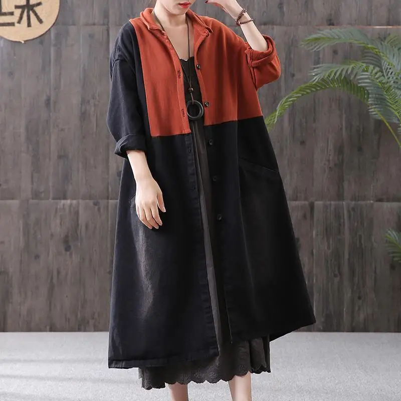 

[EWQ] 2019 Autumn New Fashion Women Clothes Long Sleeve Plus Size Windbreaker Loose Thin Coat Women Female Jacket MC23901