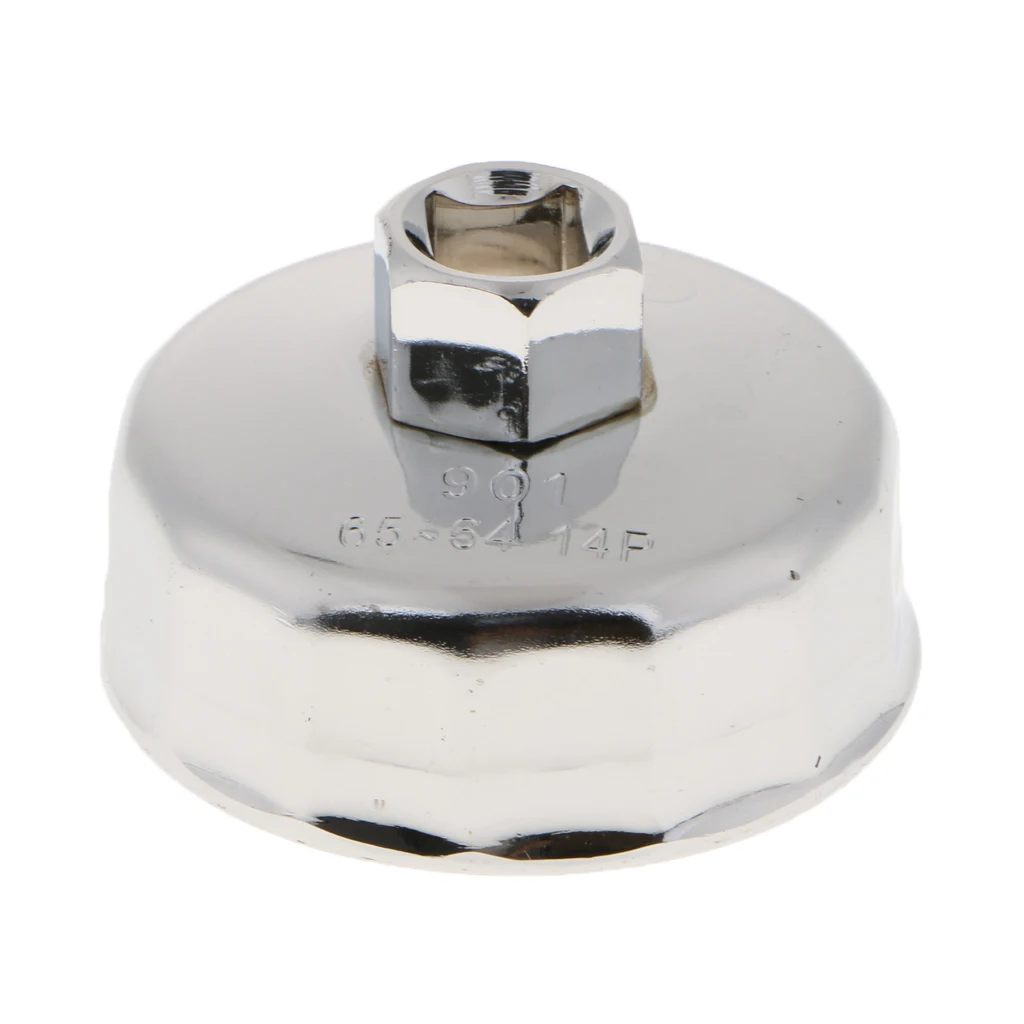 65mm 14 Flutes Oil Filter Cap Wrench Tool  Cap Oil Filter Wrench Car Socket Remover Tool for Toyota LEXUS Or other Car
