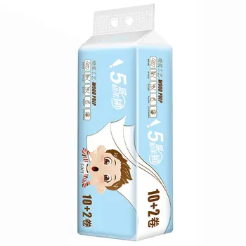 

Toilet Paper Toilet Paper Soft And Thick Three Layers Water Absorption Flexible And Not Easy To Break 12 Pcs/Bag