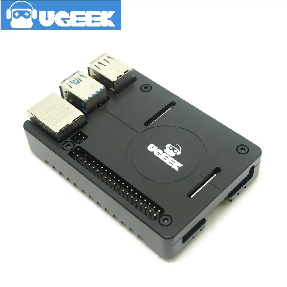 UGEEK New! Ультратонкий чехол с ЧПУ из алюминиевого сплава для Raspberry Pi 4B 3B +